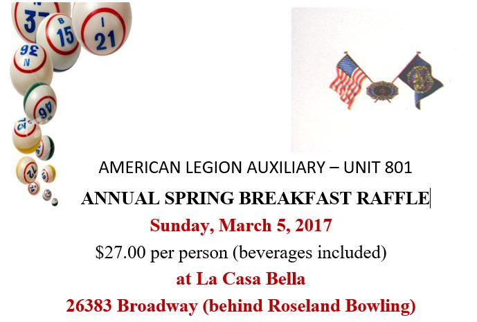 Annual Spring Breakfast Raffle at Roseland